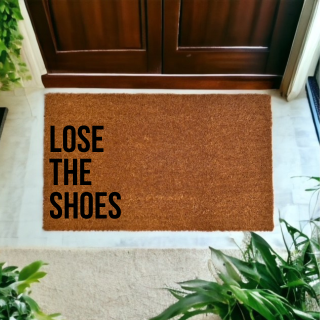 Lose the Shoes Welcome Mat