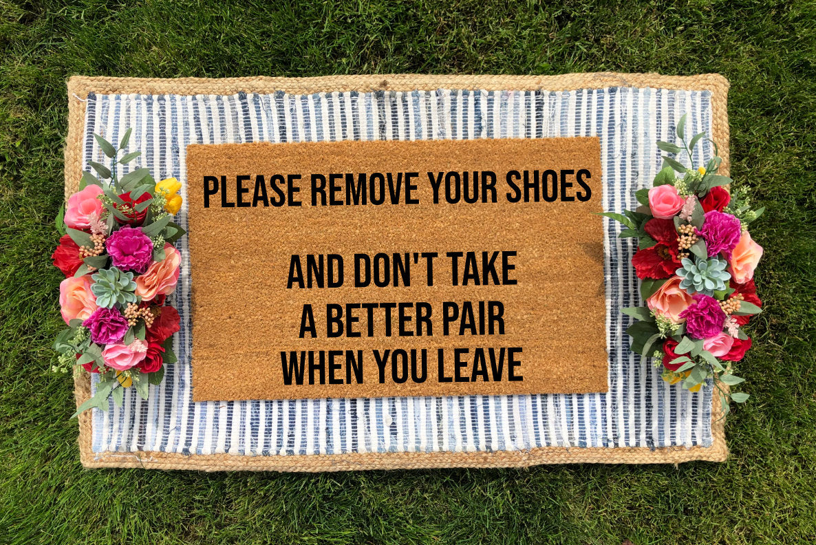 Remove Your Shoes Doormat