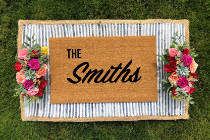 Personalized Last Name Doormat - The Minted Grove