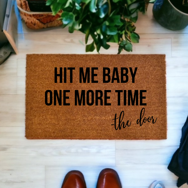 Britney Spears - Hit Me Baby One More Time Doormat - The Minted Grove