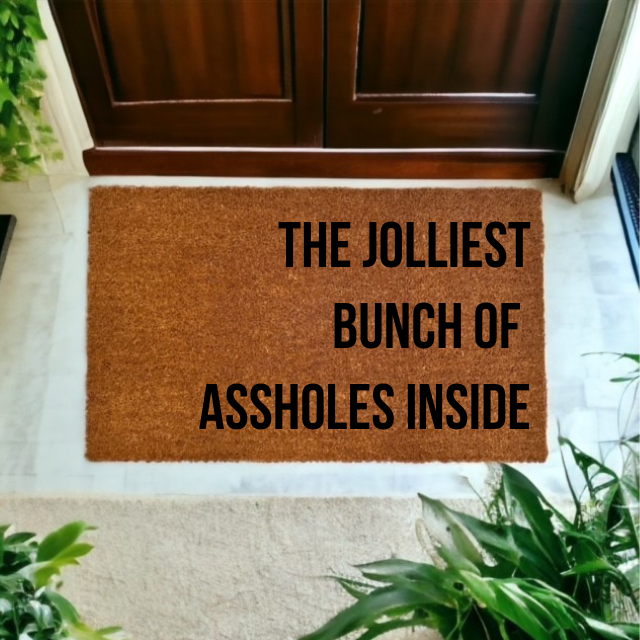 Jolliest Bunch of Assholes - Christmas Vacation Doormat - The Minted Grove