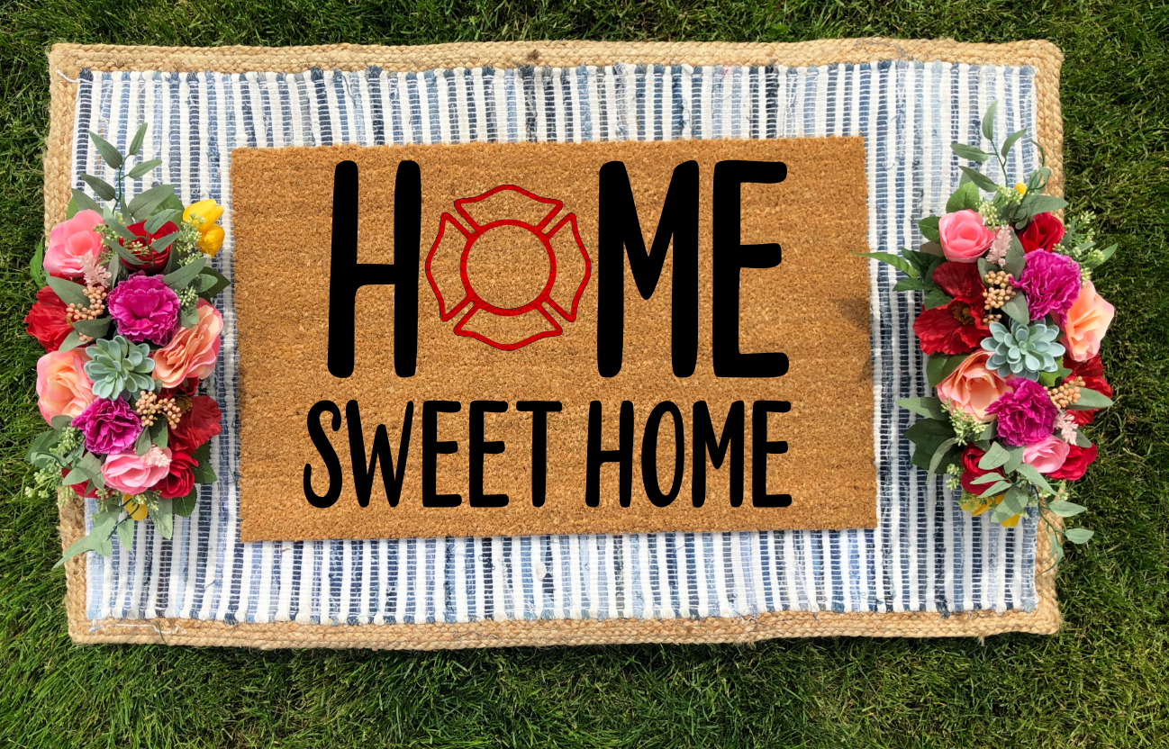 Home Sweet Home- Fire Inspired Doormat - The Minted Grove