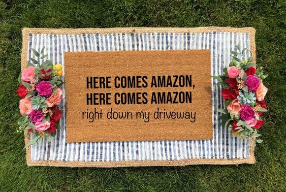 Here Comes Amazon, Here Comes Amazon- Right Down My Driveway - The Minted Grove