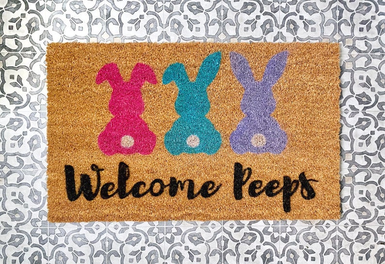 Welcome Peeps Easter Doormat - The Minted Grove