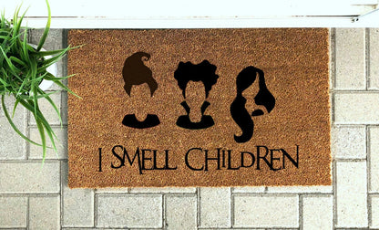 Hocus Pocus - Sanderson Sisters- I Smell Children **ALL BLACK*** - The Minted Grove