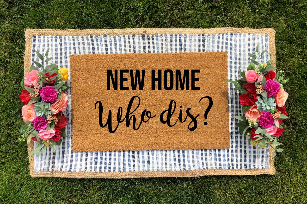 New home, Who Dis? Doormat - The Minted Grove