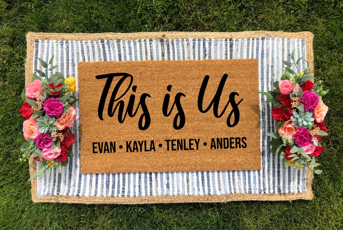 Personalized This is Us Mat Doormat - The Minted Grove
