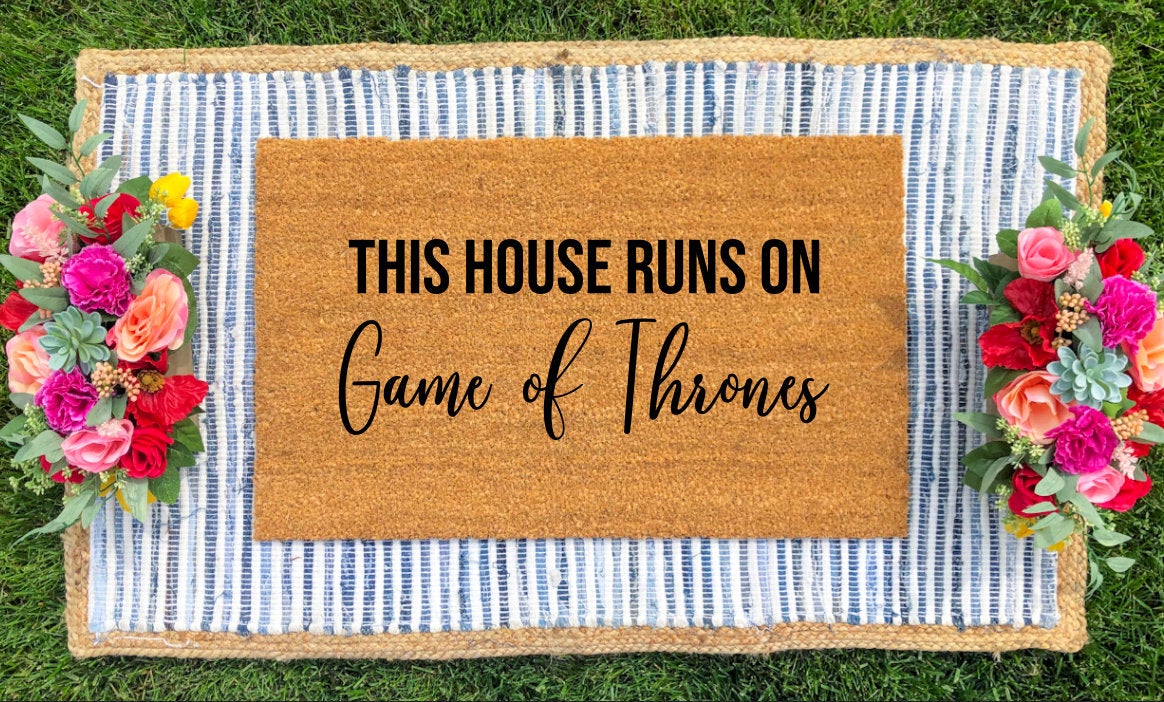 Create Your Own - "This House Runs On..." Doormat - The Minted Grove