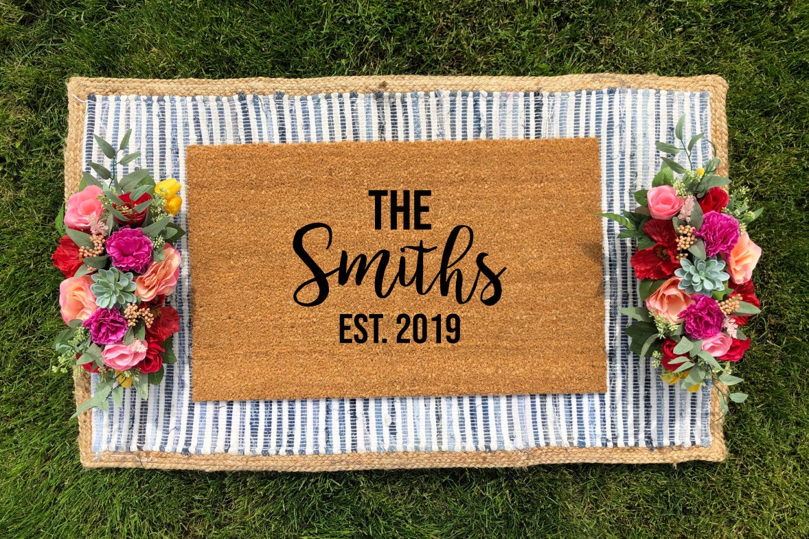 Personalized Last Name Doormat - The Minted Grove