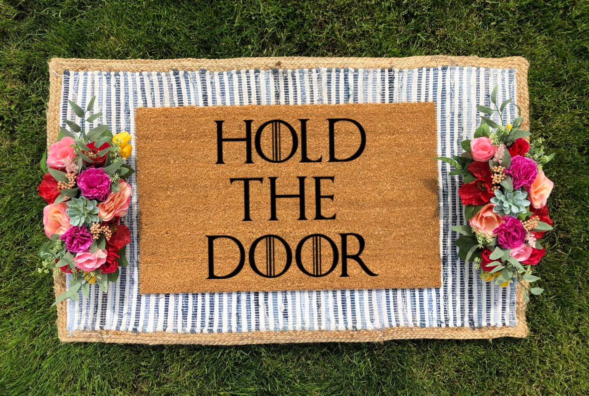 Game of Thrones Hold the Door Doormat - The Minted Grove