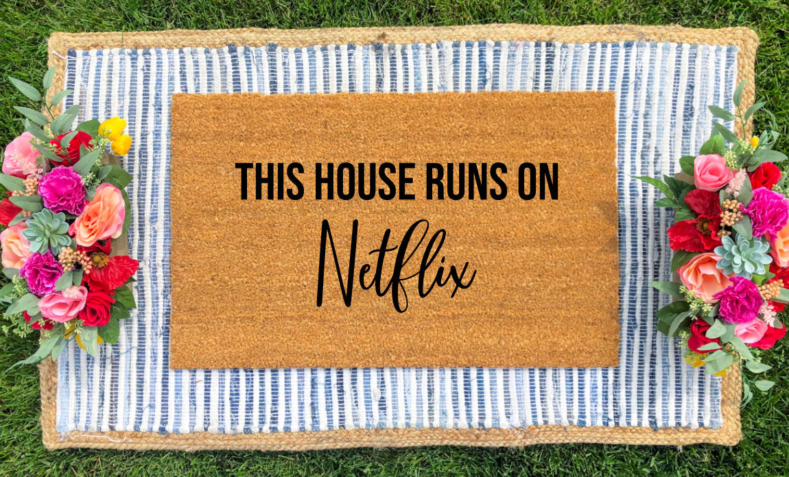 Create Your Own - "This House Runs On..." Doormat - The Minted Grove