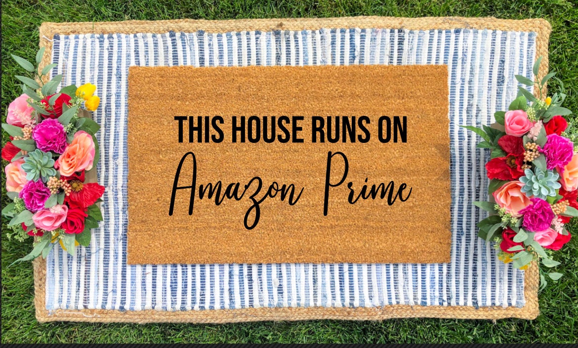 Create Your Own - "This House Runs On..." Doormat - The Minted Grove