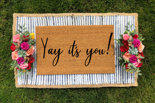 Yay it's you! Doormat - The Minted Grove