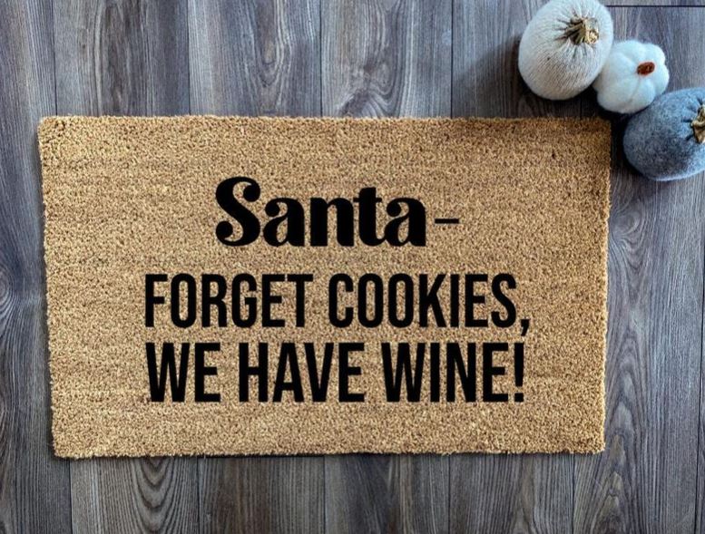 Santa- Forget Cookies, We Have Wine! - The Minted Grove